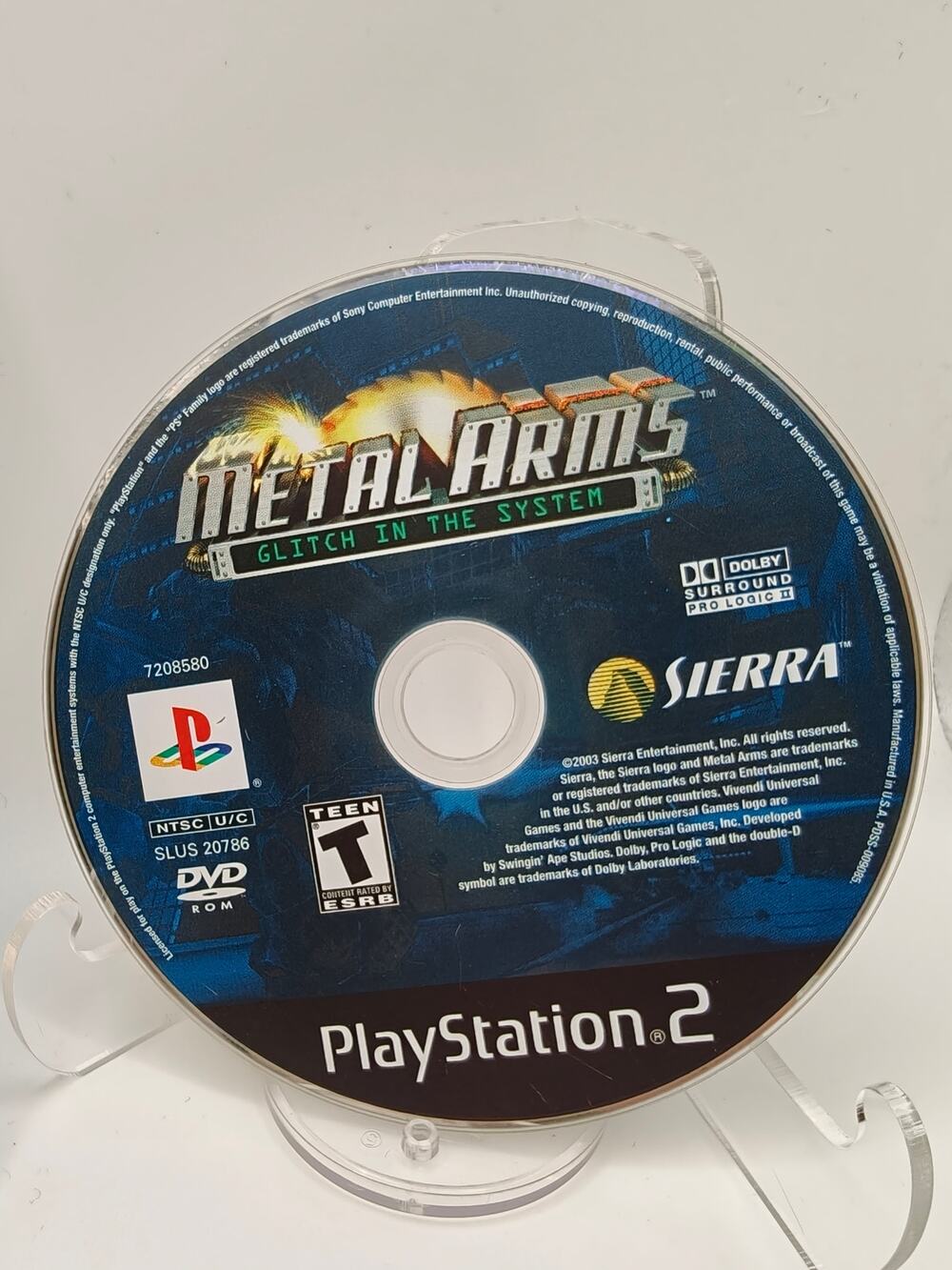 Metal Arms Glitch in the System PS2 Disc Only Tested Sierra